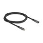 DeLOCK Cable de extensión USB Type-C™ 10 Gbps 100 W 1 m Negro