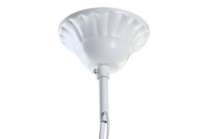 DKD Home Decor Lámpara de Techo Árabe Blanco Multicolor Metal Acrílico 28 x 44 x 28 cm