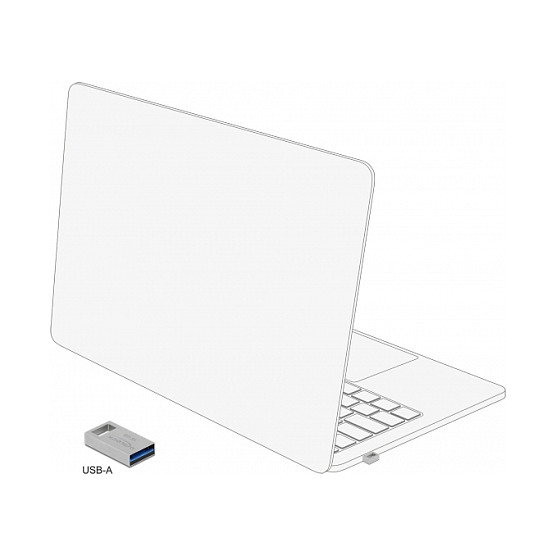 DeLOCK USB 3.2 Gen 1 Lápiz de memoria 16GB - Carcasa de metal, Plata