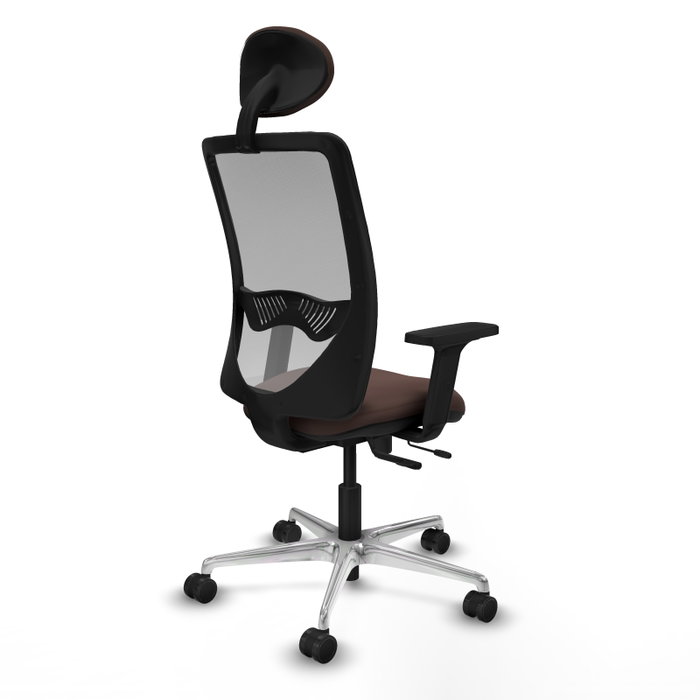 PIQUERAS Y CRESPO Silla de oficina Zulema con mecanismo Sincro/Traslack Marrón y Gris PIQUERAS Y CRESPO Silla de oficina Zulema con mecanismo Sincro/Traslack Marrón y Gris