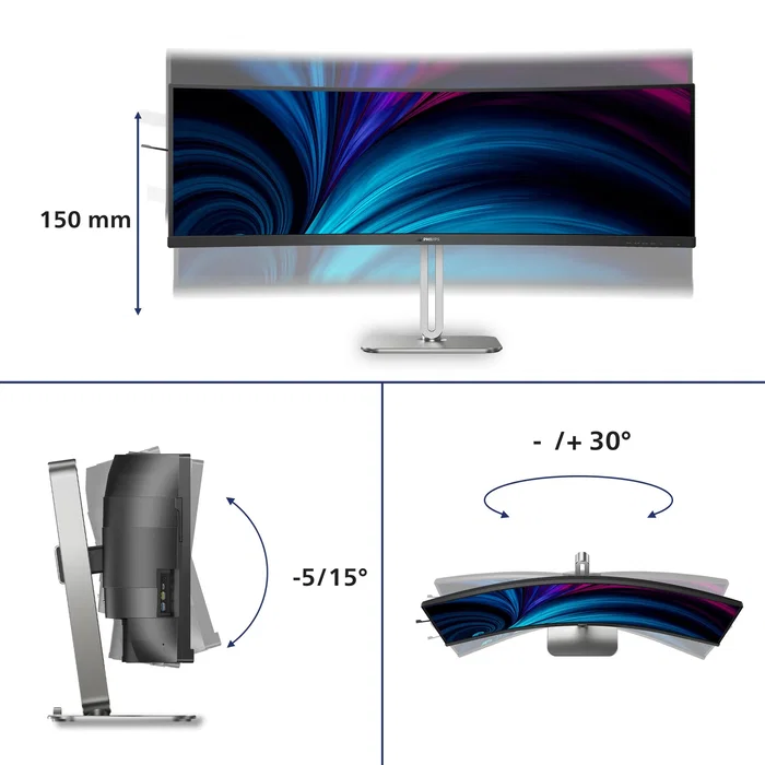 Philips 49B2U5900C/00 Monitor Curvo Ultrapanorámico 49 pulgadas Dual QHD
