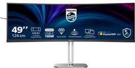 Philips 49B2U5900C Monitor Profesional Ultrapanorámico Curvo 49 thin Dual QHD