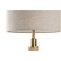 DKD Home Decor Lámpara de sobremesa en latón y mármol beige