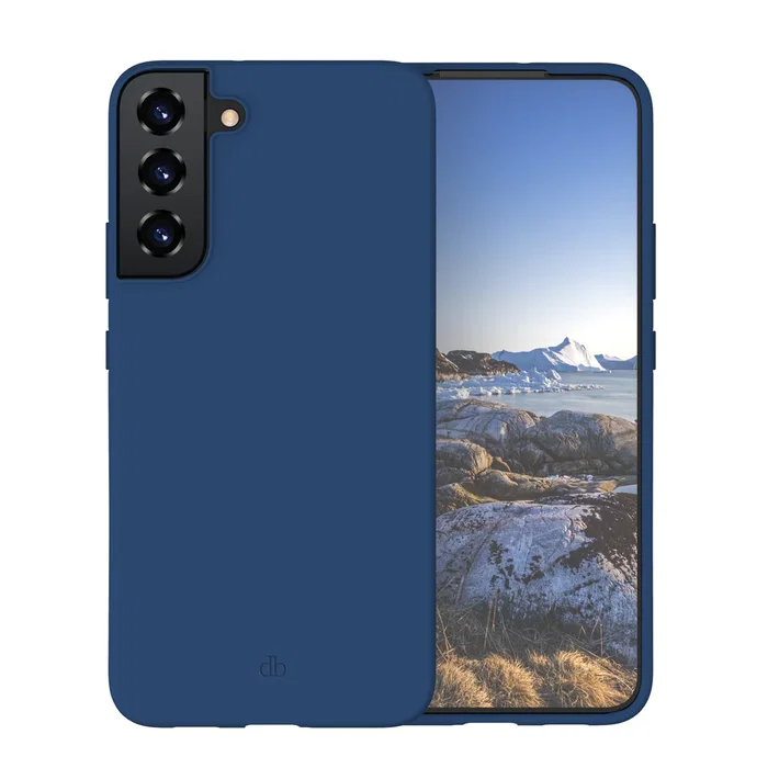 Funda para Samsung Galaxy S22 (6.1") - Azul, Plástico Reciclado, Protección contra Caídas y Rayones, Carga Inalámbrica