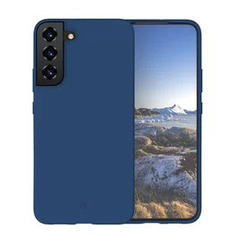 Funda para Samsung Galaxy S22 (6.1") - Azul, Plástico Reciclado, Protección contra Caídas y Rayones, Carga Inalámbrica