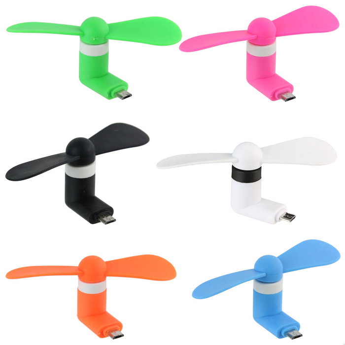 Fun Connection Mini Ventilador Micro USB, Refresca tus Ideas Conectado a tu Smartphone