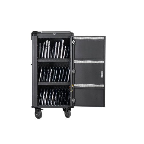 Ewent EW1702 Cargador Universal para Dispositivos Móviles, Corriente Alterna, Interior, Negro/Gris