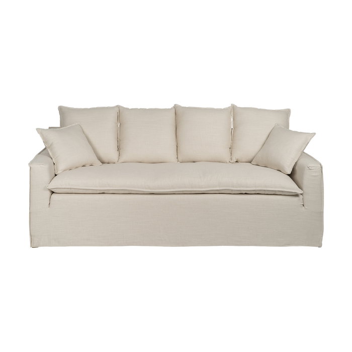Ixia Sofá 4 Plazas Crema Tejido Salón Ixia Sofá 4 Plazas Crema Tejido Salón