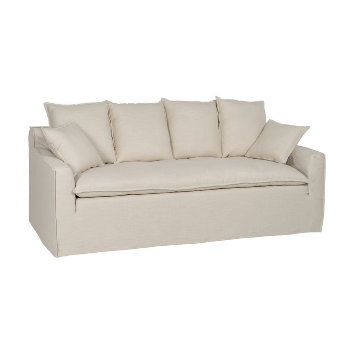 Ixia Sofá 4 Plazas Crema Tejido Salón Ixia Sofá 4 Plazas Crema Tejido Salón