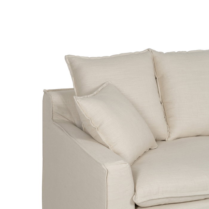 Ixia Sofá 4 Plazas Crema Tejido Salón Ixia Sofá 4 Plazas Crema Tejido Salón