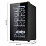 Cecotec Bolero GrandSommelier 1550 Black Compressor, Vinoteca de 15 Botellas