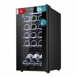 Cecotec Bolero GrandSommelier 1550 Black Compressor, Vinoteca de 15 Botellas