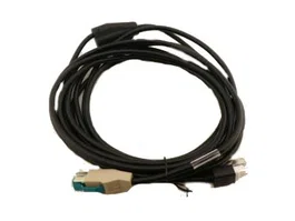 Datalogic 90A052276 Cable de Carga para Lector de Códigos de Barras, Gris, RS-232 a RJ-45 (Derecho), 4.5 m, Compatible con Magellan 9300i