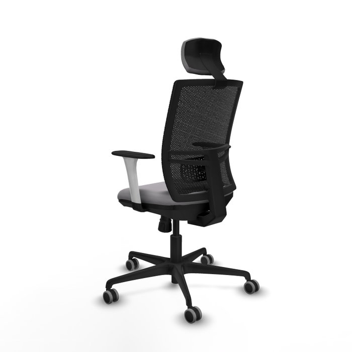 PIQUERAS Y CRESPO Silla de oficina Yunquera con mecanismo Sincro, Gris y Negro
