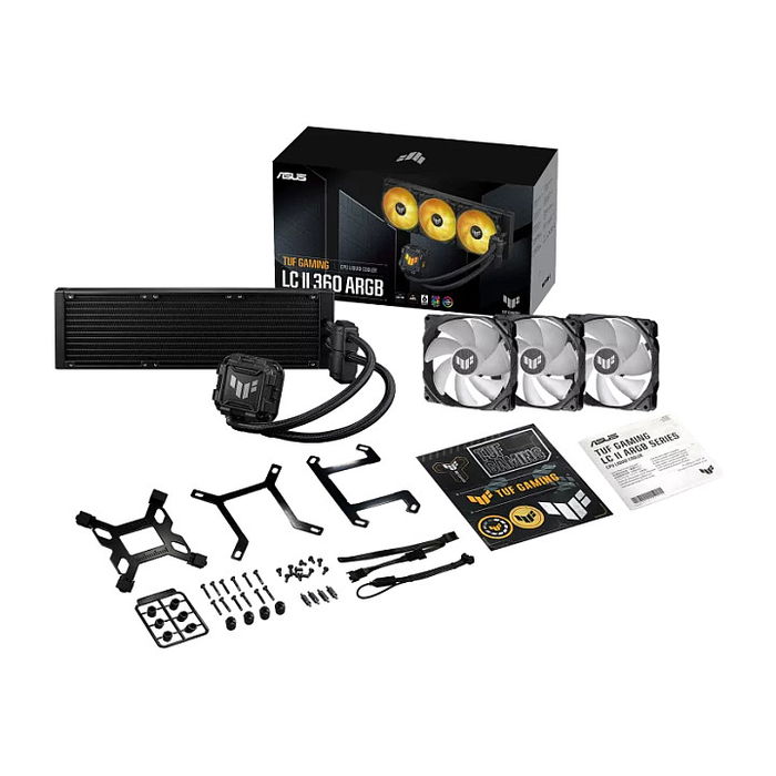 ASUS TUF Gaming LC 360 II ARGB Refrigeración Líquida Kit 3 Ventiladores 120mm ARGB Negro ASUS TUF Gaming LC 360 II ARGB Refrigeración Líquida Kit 3 Ventiladores 120mm ARGB Negro