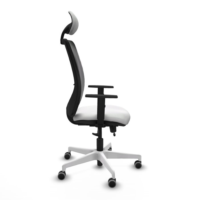 PIQUERAS Y CRESPO Silla de oficina Zulema con mecanismo Sincro/Traslack Blanco y Negro PIQUERAS Y CRESPO Silla de oficina Zulema con mecanismo Sincro/Traslack Blanco y Negro