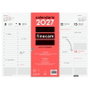 FINOCAM Vade Calendario de Sobremesa 2027 Semana Vista Vertical Neutro 420x310mm