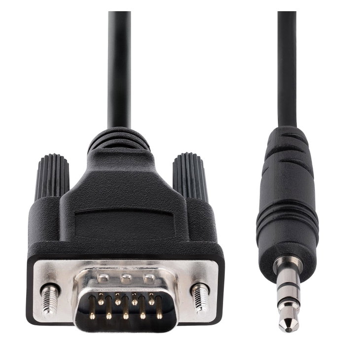 StarTech.com Cable Serie RS232 de 1m, DB9 Macho a 3,5mm Macho, Negro StarTech.com Cable Serie RS232 de 1m, DB9 Macho a 3,5mm Macho, Negro