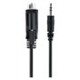 StarTech.com Cable Serie RS232 de 1m, DB9 Macho a 3,5mm Macho, Negro