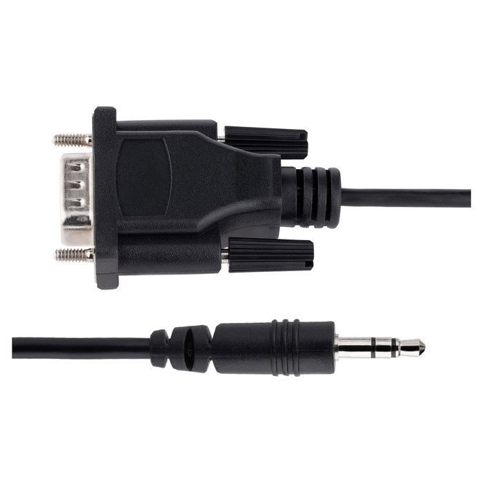 StarTech.com Cable Serie RS232 de 1m, DB9 Macho a 3,5mm Macho, Negro StarTech.com Cable Serie RS232 de 1m, DB9 Macho a 3,5mm Macho, Negro