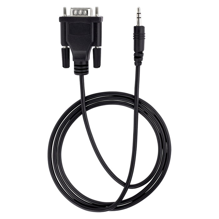 StarTech.com Cable Serie RS232 de 1m, DB9 Macho a 3,5mm Macho, Negro StarTech.com Cable Serie RS232 de 1m, DB9 Macho a 3,5mm Macho, Negro