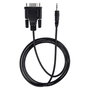 StarTech.com Cable Serie RS232 de 1m, DB9 Macho a 3,5mm Macho, Negro