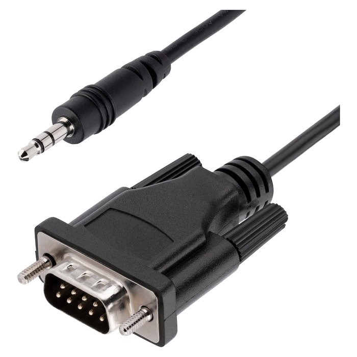 StarTech.com Cable Serie RS232 de 1m, DB9 Macho a 3,5mm Macho, Negro StarTech.com Cable Serie RS232 de 1m, DB9 Macho a 3,5mm Macho, Negro