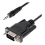 StarTech.com Cable Serie RS232 de 1m, DB9 Macho a 3,5mm Macho, Negro