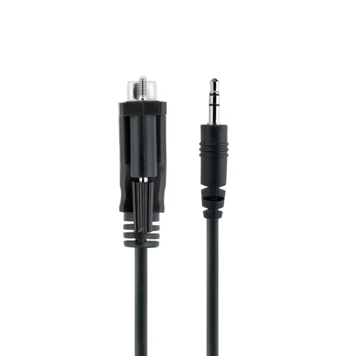 StarTech.com Cable Serie RS-232 9M351M, DB-9 Macho a 3.5mm Macho, 1 Metro, Negro, para Calibración Remota de TV/Proyectores