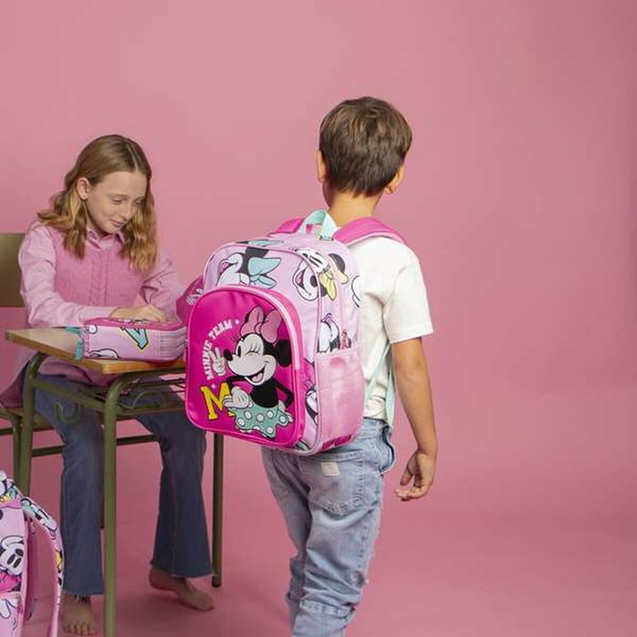 Cerdá Mochila Escolar Mediana Minnie Fuchsia 38 cm