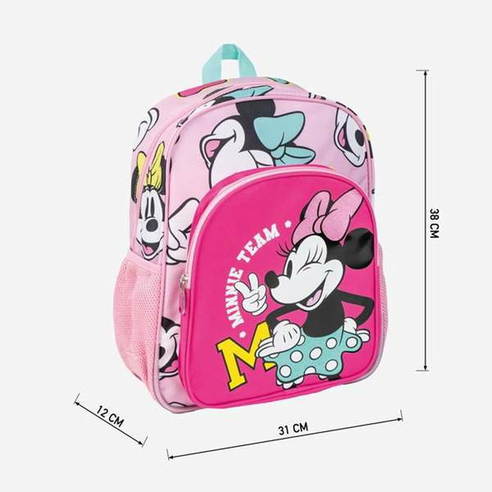 Cerdá Mochila Escolar Mediana Minnie Fuchsia 38 cm