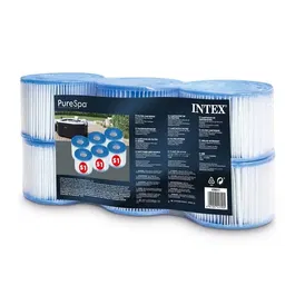 Intex 29011 Cartuchos para Spa Puro - Juego de 6 Unidades - 20 micras