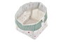 DKD Home Decor Set de 3 Cestas de Algodón Vichy Sweet