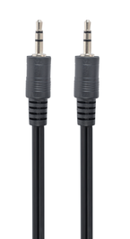 GEMBIRD CCA-404-5M Cable de Audio Jack 3,5mm Macho a Macho, 5 Metros, Negro