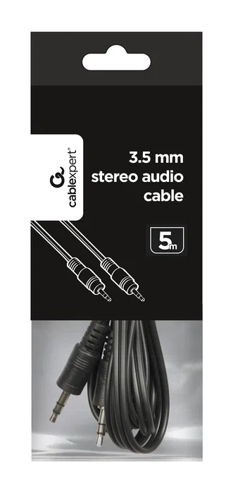 Gembird CCA-404-5M Cable de audio 3,5mm Negro 5m