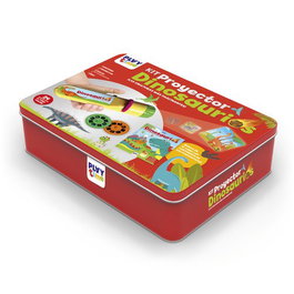 Juego Imagiland Kit Proyector Dinosaurios Caja Metalica