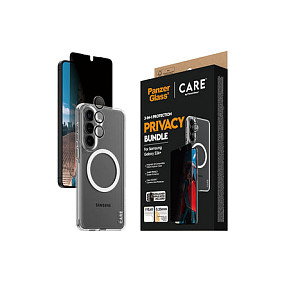 PanzerGlass CR94821 CARE Privacy 3-in-1 Set Funda y Protector Samsung Galaxy S26+ Negro Transparente
