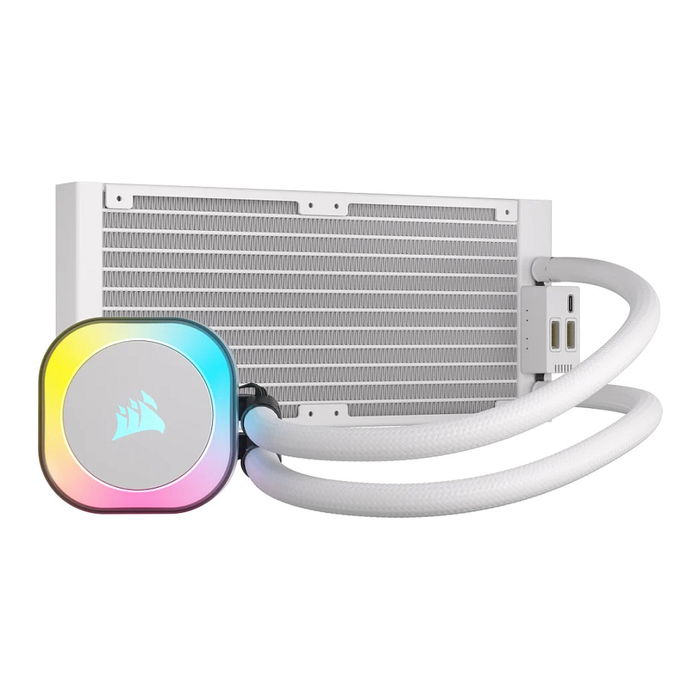 Corsair H100i iCUE LINK Refrigeración Líquida AIO 240mm Blanco RGB
