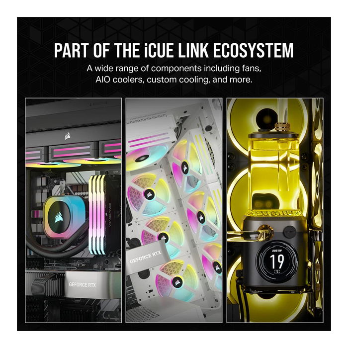 Corsair H100i iCUE LINK Refrigeración Líquida AIO 240mm Blanco RGB