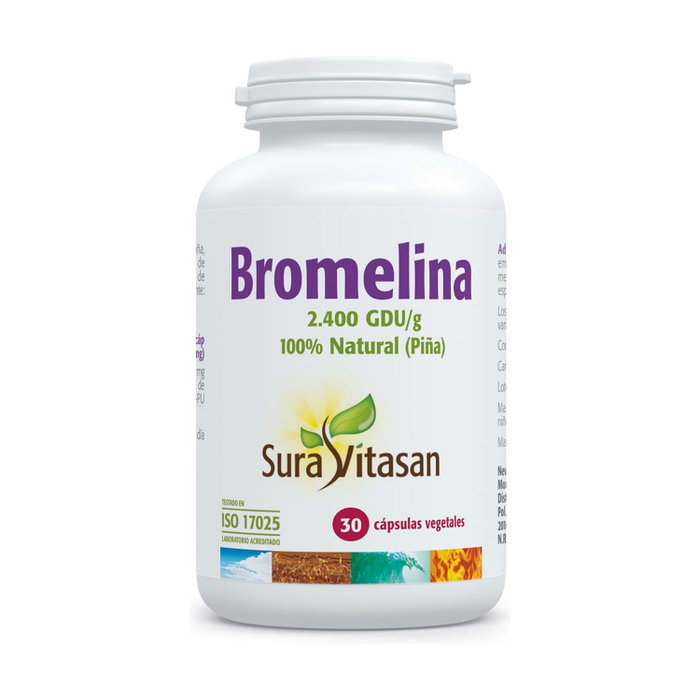 Sura Vitasan Bromelina 2400 30 cápsulas de 500 mg Sura Vitasan Bromelina 2400 30 cápsulas de 500 mg