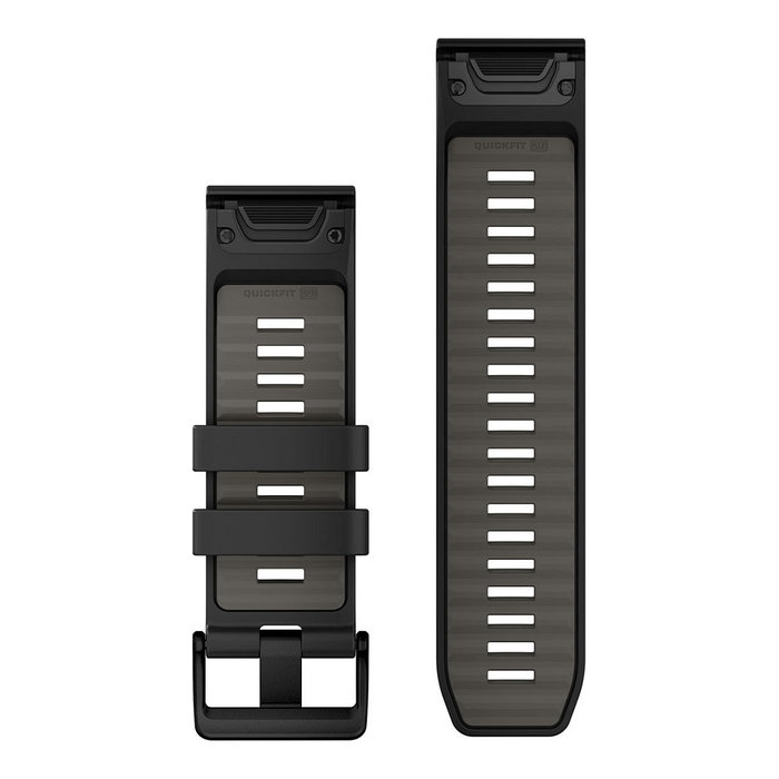 Garmin QuickFit 26mm Silikon Schwarz/Kieselgrau