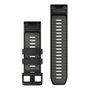 Garmin QuickFit 26mm Silikon Schwarz/Kieselgrau