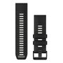 Garmin QuickFit 26mm Silikon Schwarz/Kieselgrau