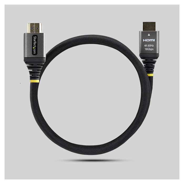 StarTech Cable HDMI Certificado Premium de Alta Velocidad 1m 4K 60Hz Negro, Plata StarTech Cable HDMI Certificado Premium de Alta Velocidad 1m 4K 60Hz Negro, Plata