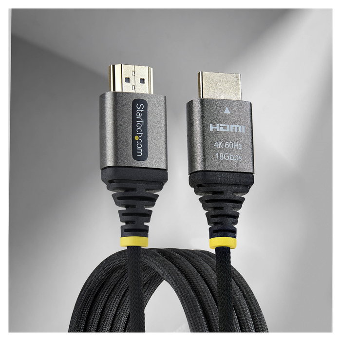 StarTech Cable HDMI Certificado Premium de Alta Velocidad 1m 4K 60Hz Negro, Plata StarTech Cable HDMI Certificado Premium de Alta Velocidad 1m 4K 60Hz Negro, Plata