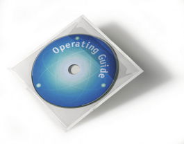 Durable 8080 PACK 10 Fundas para CD/DVD Adhesivas Transparentes