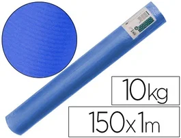 Liderpapel Papel Kraft Bobina para Embalaje Azul 65 g/m2, 1 m Ancho x 150 m Longitud, 10 kg