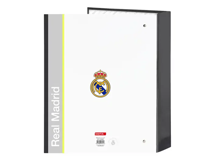 Safta Carpeta de 4 Anillas Real Madrid Equipación 25/26 Lomo Ancho Safta Carpeta de 4 Anillas Real Madrid Equipación 25/26 Lomo Ancho
