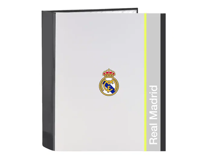 Safta Carpeta de 4 Anillas Real Madrid Equipación 25/26 Lomo Ancho Safta Carpeta de 4 Anillas Real Madrid Equipación 25/26 Lomo Ancho