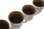 DKD Home Decor Taza Vintage Porcelana New Bone Marron Blanco 370ml Apto Microondas Lavavajillas (12 Unidades) 9.5 x 8.5 x 12.5 cm